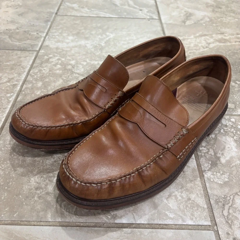 Cole Haan Mens American Classics Penny Loafer British Tan Leather C38740 11.5 M